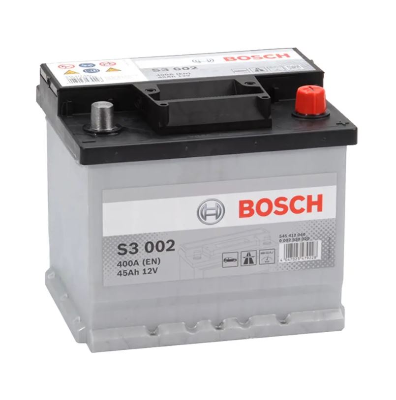 S3005 Batería Bosch 12V 56Ah 480A -/+ Turismos y Utilitarios.